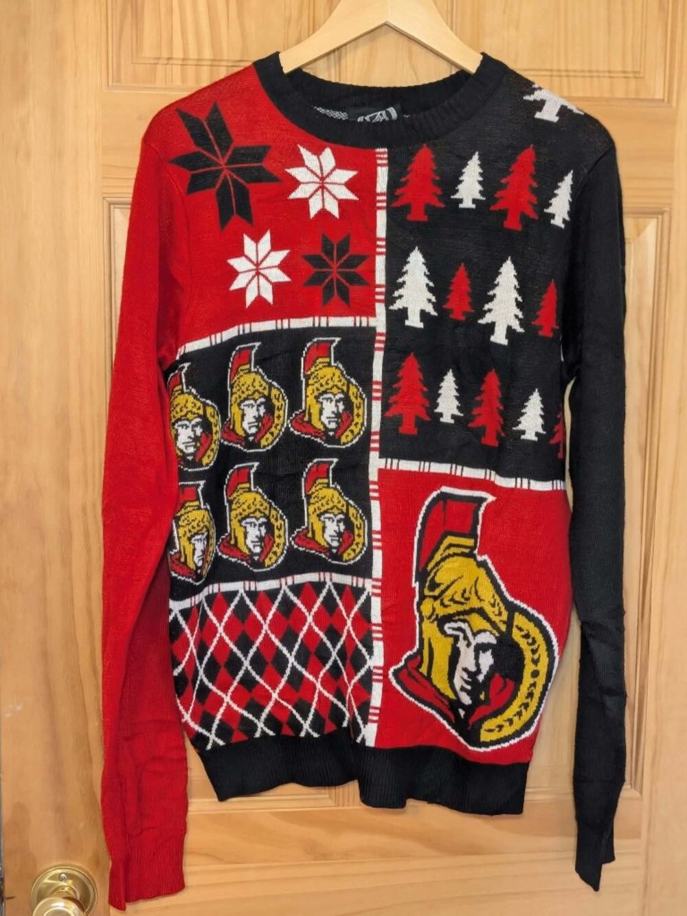 NHL Ottawa Senators Sweater Red Black Size S